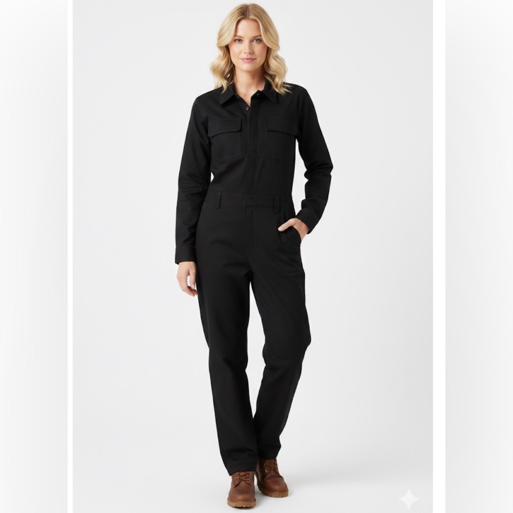 NWT Martha Stewart Elegant Black utility Jumpsuit size L